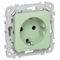FLITE Розетка с заземлением без защитных шторок 16А РС11-0-ФлФ фисташковый IEK