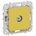 FLITE Розетка TV экранированная оконечная тип M РТВм-1-1-1-ФлЖК желтый карри IEK