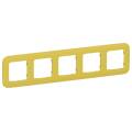 FLITE Рамка 5-местная РУ-5-А-ФлЖК желтый карри IEK