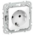 FLITE Розетка с заземлением с защитными шторками 16А РСш11-0-ФлБ белый IEK