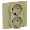 FLITE Розетка 2-местная с заземлением с защитными шторками безвинтовое крепление 16А РСш12-1-К-ФлО о