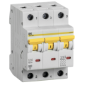 Выключатель автоматический ВА47-60M 3P 20A 6кА х-ка C, IEK MVA31-3-020-C