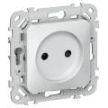 FLITE Розетка без заземления с защитными шторками 10А РСш01-0-ФлЖ жемчуг IEK