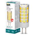 Лампа светодиодная CORN капсула 5Вт 12В 4000К керамика G4 IEK