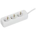 UMA Удлинитель У03 3 места 2P+PE 5м 3х1мм2 10А белый IEK