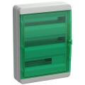 TEKFOR Корпус пластиковый КМПн-54 IP65 зеленая прозрачная дверь IEK