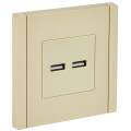 FORTE&PIANO Розетка USB A+A 3,1А FP449 ваниль IEK