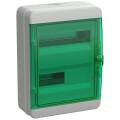 TEKFOR Корпус пластиковый КМПн-24 IP65 зеленая прозрачная дверь IEK