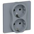 FLITE Розетка 2-местная с заземлением без защитных шторок безвинтовое крепление 16А РС12-1-К-ФлМ мар
