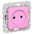 FLITE Розетка без заземления без защитных шторок 10А РС01-0-ФлПр пурпурный IEK