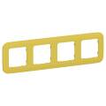 FLITE Рамка 4-местная РУ-4-А-ФлЖК желтый карри IEK