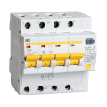 Автомат дифференциальный АД14 4Р 50А 100мА, IEK MAD10-4-050-C-100