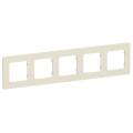 FLITE Рамка 5-местная РУ-5-К-ФлСл сливочный IEK