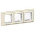 FLITE Рамка 3-местная IP55 Рпро-3-55-ФлСл сливочный IEK