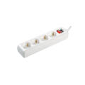 Удлинитель с выкл., 4 места, 2Р+PЕ/5м, 3х1мм2, 16А/250В, IEK WYP10-16-04-05-ZK-N