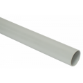 Труба ПВХ гладкая жесткая, d25, 2м, серая, уп.50м, IEK CTR10-025-K41-2-050