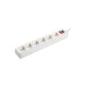 Удлинитель с выкл., 6 мест, 2Р+PЕ/5м, 3х1мм2, 16А/250В, IEK WYP10-16-06-05-ZK-N