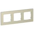 FLITE Рамка 3-местная РУ-3-К-ФлШ шампань IEK