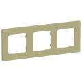 FLITE Рамка 3-местная РУ-3-К-ФлО оливковый IEK