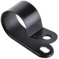 Скоба крепежная 16мм нейлоновая черная (50шт) IEK