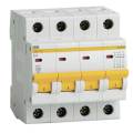 Выключатель автоматический ВА47-29 4Р 4А 4,5кА х-ка С, IEK MVA20-4-004-C