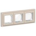 FLITE Рамка 3-местная IP55 Рпро-3-55-ФлЛ льняной IEK