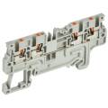 ARMAFIX Клемма пружин. Push-in CP-MC 4 вывода 1,5мм2 серая IEK