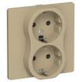 FLITE Розетка 2-местная с заземлением с защитными шторками безвинтовое крепление 16А РСш12-1-К-ФлХ х