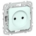 FLITE Розетка без заземления без защитных шторок 10А РС01-0-ФлХЛ холодный лед IEK