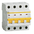 Выключатель автоматический ВА47-29 4P 10А 4,5кА х-ка В, IEK MVA20-4-010-B