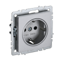 Розетка 1-местная, 16А, с заземл., без защ. шторок, IEK BR-R11-16-K47