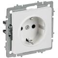 BRITE Розетка 1-местная с заземлением без защитных шторок 16А РС11-1-0-БрАБ арктический белый IEK