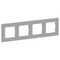FLITE Рамка 4-местная РУ-4-К-ФлС серый IEK