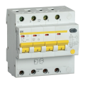 Автомат дифференциальный АД14S 4Р 20А 100мА, IEK MAD13-4-020-C-100