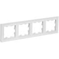 BRITE Рамка 4-местная РУ-4-БрАБ арктический белый IEK