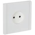 FORTE&PIANO Розетка 1-местная без заземления с защитными шторками винтовое крепление 10А FP217 белый