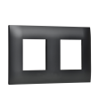 Рамка 2-местная SK-F02Bl, черный, SKANDY, IEK SK-M22-K02