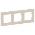 FLITE Рамка 3-местная РУ-3-К-ФлЛ льняной IEK
