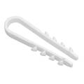 Дюбель хомут 5-10мм нейлон белый (100шт) IEK