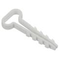 Дюбель-хомут 14х6мм для плоского кабеля нейлон белый (100шт/упак) GENERICA