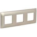 SKANDY Рамка 3-местная SK-F03Sh шампань IEK