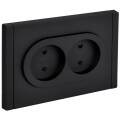FORTE&PIANO Розетка 2-местная без заземления с защитными шторками безвинтовое крепление 10А FP125M м