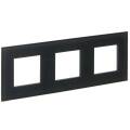 SKANDY Рамка 3-местная SK-F23G стекло графит IEK