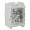 Блок распределительный проходной РБДп-35 125/50А на DIN-рейку (1х35-4х6мм2), IEK YRB30-1-125