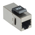 Адаптер проходной, кат.5e, FTP, RJ45-RJ45, серый, ITK CS7-1C5EF