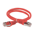 Патч-корд 4 пары, 2хRJ45, 15м, Кат.5e, FTP, красный, PVC, ITK PC04-C5EF-15M