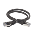 Патч-корд 4 пары, 2хRJ45, 10м, Кат.5e, FTP, черный, PVC, ITK PC09-C5EF-10M