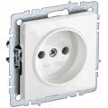 BRITE Розетка 1-местная без заземления без защитных шторок 10А РС10-1-0-БрБ белый IEK