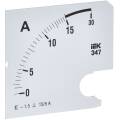 Шкала сменная для амперметра Э47 15/5А класс точности 1,5 96х96мм IEK