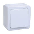 Выключатель 1-клавишный проходной, IP54, ВСп20-1-0-ГПБ, белый, IEK EVMP12-K01-10-54-EC